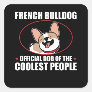 Sticker Carré Chien Français De Chien De Chien De Chien De Chien