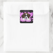 STICKER CARRÉ CHIEN SAINT-BERNARD (Sac)