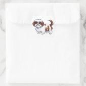Sticker Carré Chien Shih Tzu (Sac)