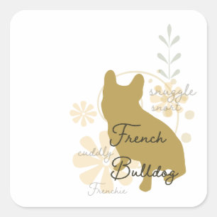 Sticker Carré Chiffre de taureau français