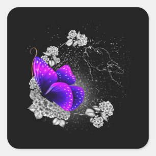 Sticker Carré Chihuahua Dans Le Ciel Perte De L'Amoureux des chi