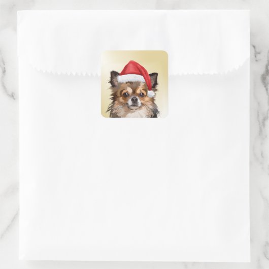 Sticker Carré Chihuahua puppy (Sac)