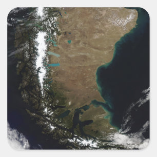 Sticker Carré Chili et région de Patagonie de l'Argentine