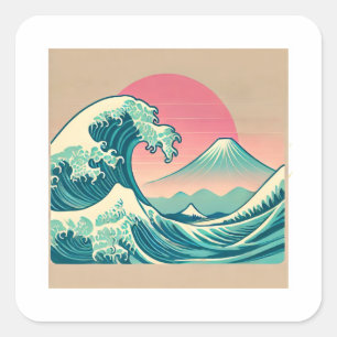 Sticker Carré Chill Out tendance Desert Cactus Instagram Post