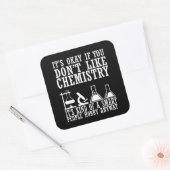 Sticker Carré Chimie de sarcasme Guillemets chimistes (Enveloppe)