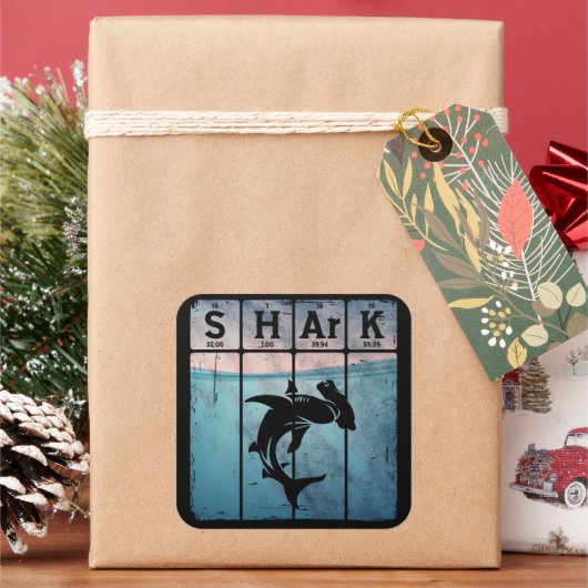 Sticker Carré Chimie des éléments de tableau périodique du requi (vacances)