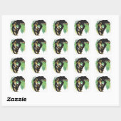 Sticker Carré chimpanzé avec bébé (Feuille)