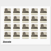 Sticker Carré Chine 3 (Feuille)