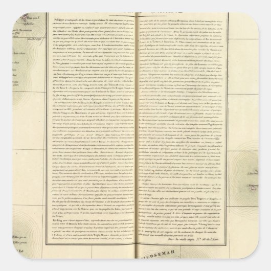 Sticker Carré Chine, Asie 88 (Devant)