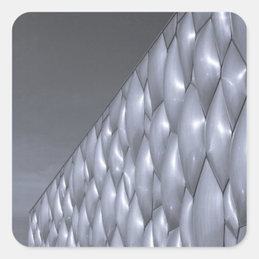 Sticker Carré Chine, Pékin. Centre National Aquatique (Devant)