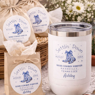 Sticker Carré Chinoiserie Fête de Fiançailles de Demoiselle