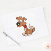 Sticker Carré Chiot (Enveloppe)