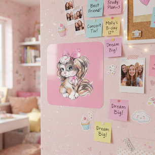 Sticker Carré Chiot