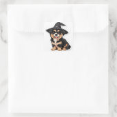 Sticker Carré Chiot d'Halloween (Sac)