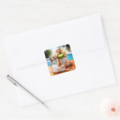 Sticker Carré Chipmunk À La Lime (Enveloppe)