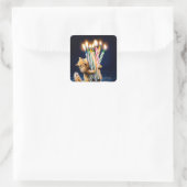 Sticker Carré Chipmunk Birthday Candles (Sac)