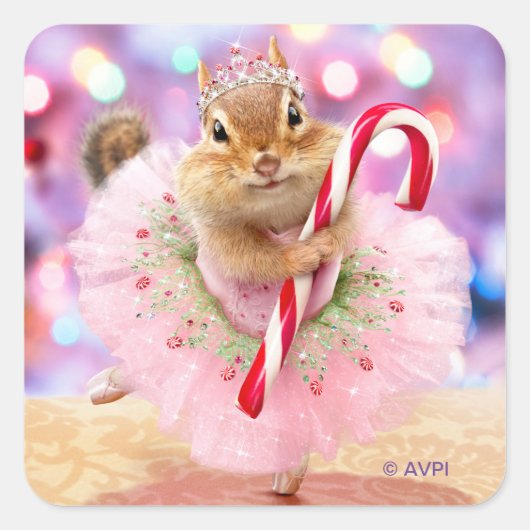 Sticker Carré Chipmunk Plum Fairy (Devant)