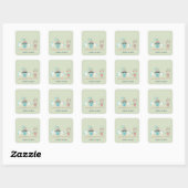 Sticker Carré Chirurgien plasticien (Feuille)