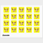 Sticker Carré Chiwawa mignon (Feuille)