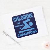 Sticker Carré Chlorine Le petit déjeuner des champions (Enveloppe)