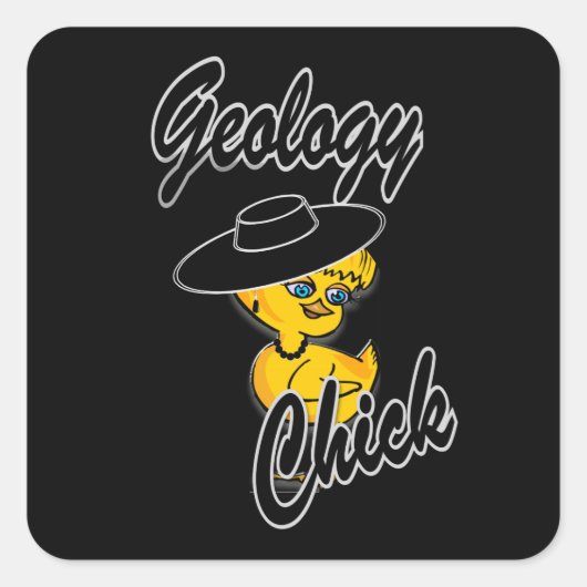 Sticker Carré Choc de géologie #4 (Devant)