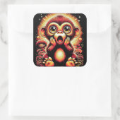 Sticker Carré Choc Le Singe (Sac)