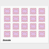 Sticker Carré Chocolat chips biscuits d'anniversaire violet (Feuille)