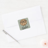 Sticker Carré Chocolat Cookie Smart Cookies (Enveloppe)