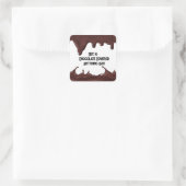 Sticker Carré Chocolat couvert tous les jours (Sac)