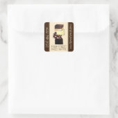 Sticker Carré Chocolat Fudge Confection Candy Sweet Shoppe (Sac)