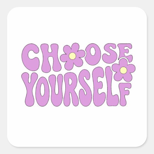 Sticker Carré Choisissez vous-même (Devant)