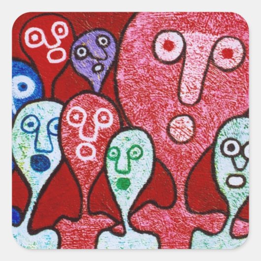 Sticker Carré Chorale Air Head (Devant)