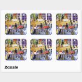 Sticker Carré Chore de Noël (Feuille)