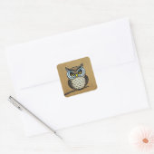 Sticker Carré Chouette (Enveloppe)