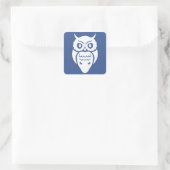 Sticker Carré Chouette blanche (Sac)