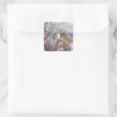 Sticker Carré Chouette solstice hivernale mystique (Sac)