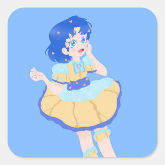 Sticker Carré Choux Mercury