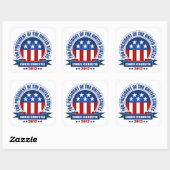 Sticker Carré Chris Christie (Feuille)