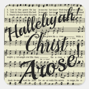 Sticker Carré Christ Arose