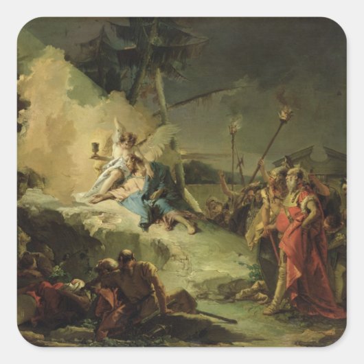 Sticker Carré Christ dans le jardin de Gethsémani (Devant)