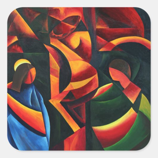 Sticker Carré Christ - Dernier souffle 2008 (Devant)