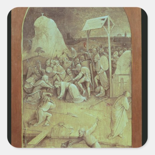 Sticker Carré Christ sur la route du Calvaire (Devant)