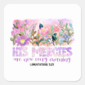 Sticker Carré Christian Jesus God Customized (Devant)