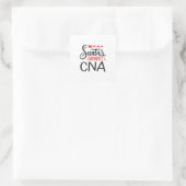 Sticker Carré Christmas CNA Santas favorite CNA (Sac)