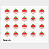 Sticker Carré Christmas Elf (Feuille)