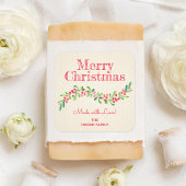 Sticker Carré Christmas Holly Berry Restauration maison