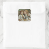 Sticker Carré Christmas Morning (par Joseph Clark) (Sac)