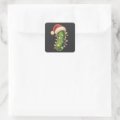 Sticker Carré Christmas Pickle Pickle In Xmas Light Pickle (Sac)