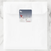 Sticker Carré Christmas Snowman (Sac)