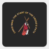 Sticker Carré Christmas: The Start of the Cross's Path (Devant)